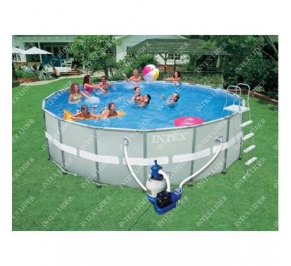 28332  Каркасный бассейн Ultra Frame Pool Intex 549х132см (скорость потока воды в насосе-7,9м3/ч) 28332 / 28336